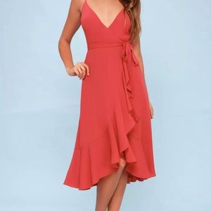 Ruffle high low dress